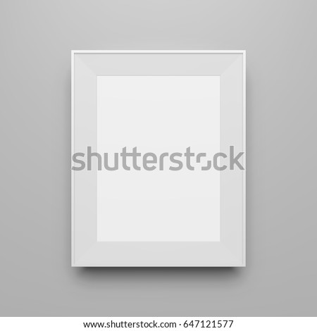 Blank white Image Frame Mockup Design