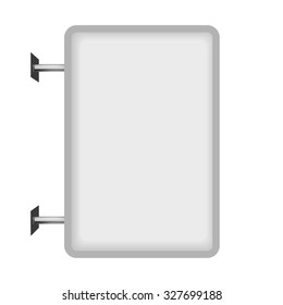 Blank white marker board for business presentations or teaching