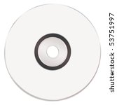 Blank white music compact disc or cd with room for text