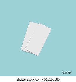 Leere Whiteboards, bereit für Ihre Nachricht. Vektorgrafik.