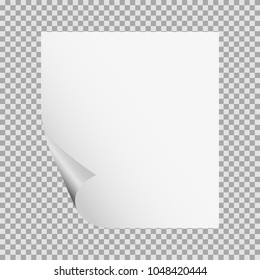 blank white paper sheet vector	