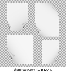 blank white paper sheet vector	