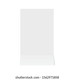 Blank white paper shop check. Template of a bill from supermarket of restaurant