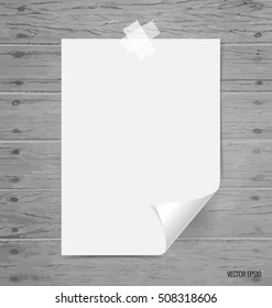 White papers em branco, prontos para sua mensagem. Ilustração vetorial.