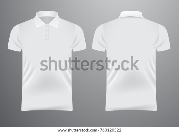 Blank White Polo Shirt Template Vector Stock Vector (Royalty Free ...