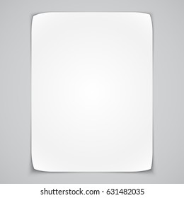 Blank White Poster Template