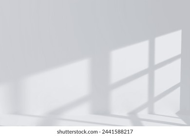 Blank White Room Interior with Natural Lighting.