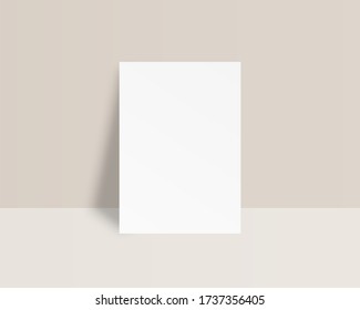 Esmortización en blanco y en blanco. Plantilla de papel vacía. Vector de mordaza aislado. Diseño de plantilla. Ilustración vectorial realista.