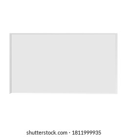 Hoja blanca de papel en blanco con sombra.  Un lugar para tu texto.  Hoja de bloc de notas con espacio de copia aislado en fondo blanco