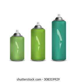 Blank white spray bottle template.