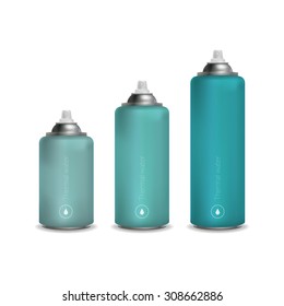 Blank white spray bottle template.