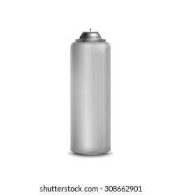 Blank white spray bottle template.
