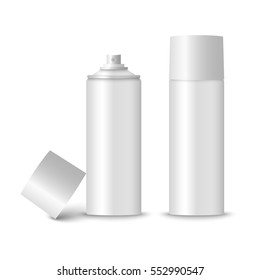 Blank White Spray Bottle Template