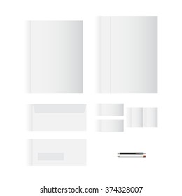 Blank White Stationery Template Design for Your Business | Modern Vector Design