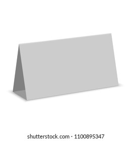 Blank White table Display Isolated. Paper Calendar Card