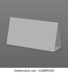 Blank White table Display Isolated. Paper Calendar Card