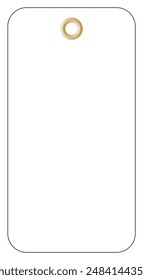 Blank White Tag Symbol Sign,Vector Illustration, Isolate On White Background Label. EPS10
