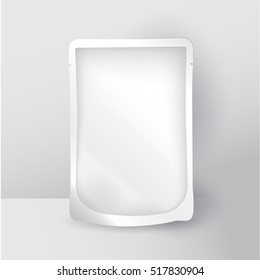 blank white template pack spider. Bundle shade and are located on a gray background.