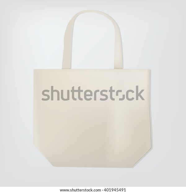 Blank White Tote Bag Template Your Stock Vector (Royalty Free ...