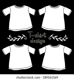 blank white t-shirt design