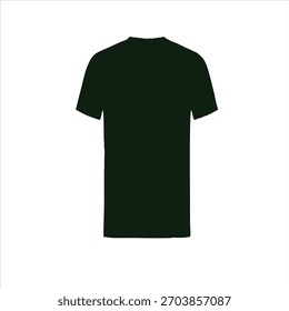 Plantilla de camiseta blanca en blanco. Vista frontal y trasera