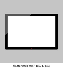 blank white TV screen