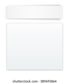 the blank white web banners / the blank banner set / the sheet of paper