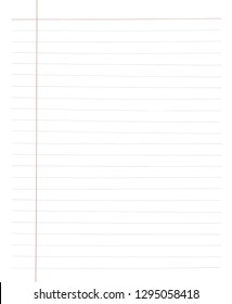 Blank white worksheet exercise book, Squared paper, hand drawn design, Vector EPS 10 illustration