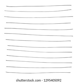 Blank white worksheet exercise book, Squared paper, hand drawn design, Vector EPS 10 illustration