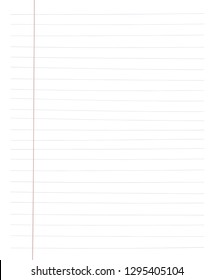 Blank white worksheet exercise book, Squared paper, hand drawn design, Vector EPS 10 illustration