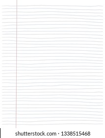 Blank white worksheet exercise book, Squared paper, hand drawn design, Vector EPS 10 illustration