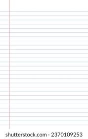 Blank white worksheet exercise book, Squared paper, Vector	
