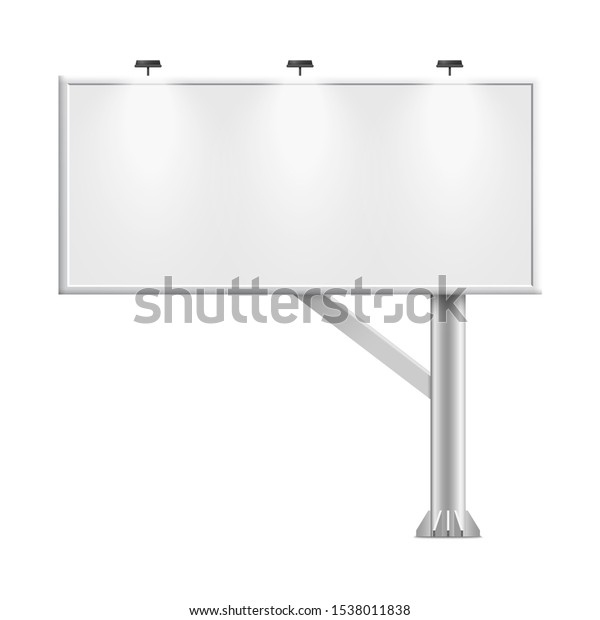 Download Blank Whiteboard Empty Copy Space Stand Stock Vector Royalty Free 1538011838