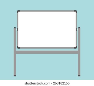 Blank whiteboard - Flat style