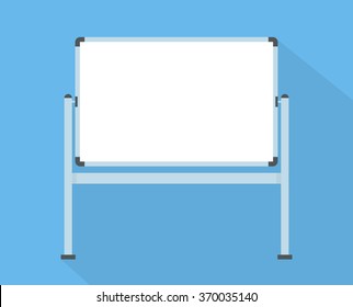 Blank whiteboard - Flat style