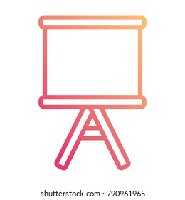 Blank whiteboard isolated