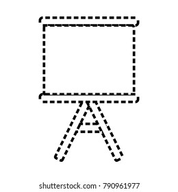 Blank whiteboard isolated