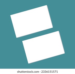Blank whiteBusiness card mockup. visiting card template