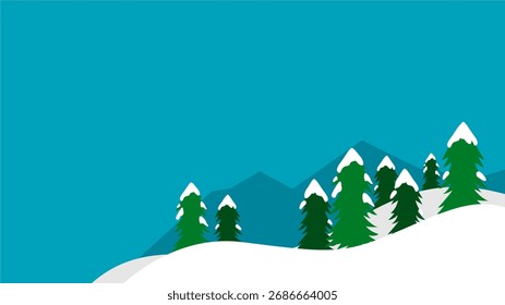 Fondo de invierno en blanco con espacio de copia