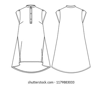 135 Chinese collar shirt Stock Illustrations, Images & Vectors ...