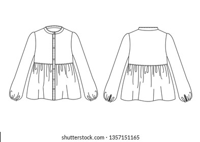 135 Chinese collar shirt Stock Illustrations, Images & Vectors ...