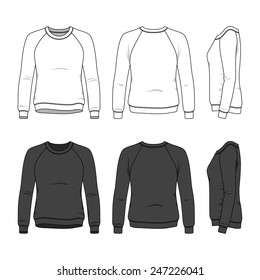 12,780 Black sweatshirt template Images, Stock Photos & Vectors ...