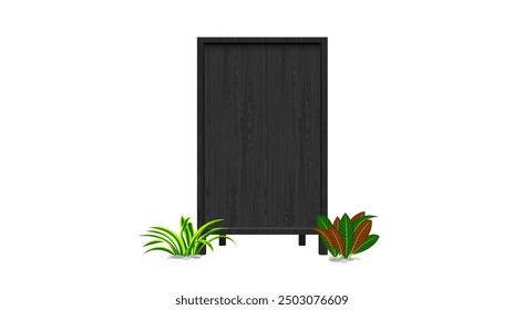blank wooden board on the white background	
