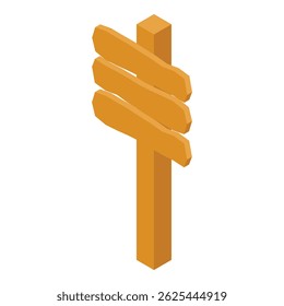 Blank wooden signpost showing multiple directions on white background
