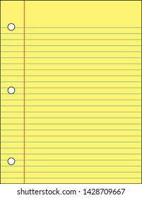 Blank worksheet exercise book. vector illustration