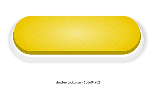 The blank yellow button with subtle pattern / The yellow push button