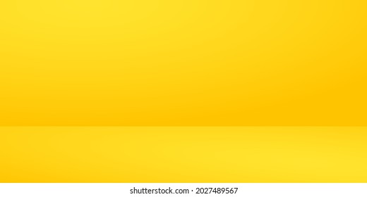 Blank yellow and orange vivid background. Blank stand for showing product.