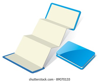 Tarjeta Z en blanco. Plantilla para promoción de marca. Ilustración vectorial