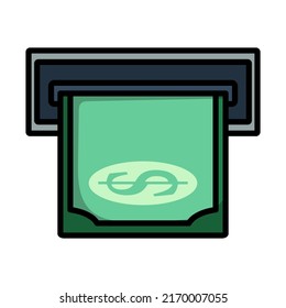 Blank1000x1000rgb. Editable Bold Outline With Color Fill Design. Vector Illustration.