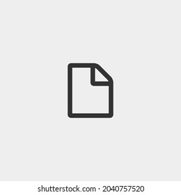 Blank_file vector icon illustration sign